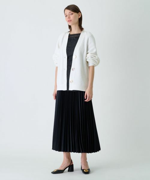 Leilian / レリアン カーディガン・ボレロ | Vネックニットカーディガン | 詳細6