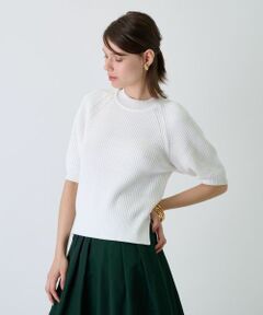Leilian / レリアン ニット・セーター | 五分袖ハイネックニット