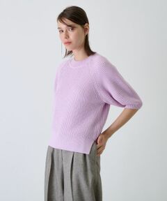 Leilian / レリアン ニット・セーター | 五分袖ハイネックニット