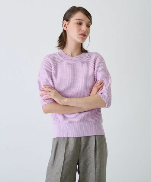 Leilian / レリアン ニット・セーター | 五分袖ハイネックニット | 詳細11