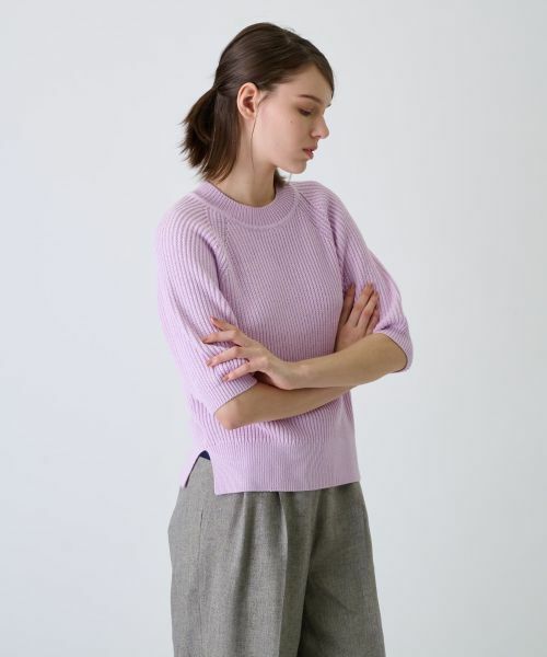 Leilian / レリアン ニット・セーター | 五分袖ハイネックニット | 詳細12