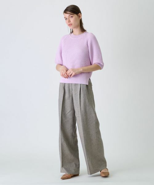 Leilian / レリアン ニット・セーター | 五分袖ハイネックニット | 詳細15