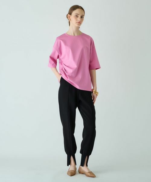 Leilian / レリアン カットソー | サイドタックアシメカットソー | 詳細1