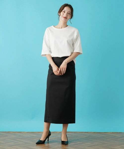 Leilian / レリアン カットソー | サイドタックアシメカットソー | 詳細10