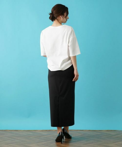 Leilian / レリアン カットソー | サイドタックアシメカットソー | 詳細12