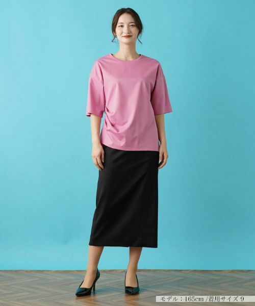 Leilian / レリアン カットソー | サイドタックアシメカットソー | 詳細14