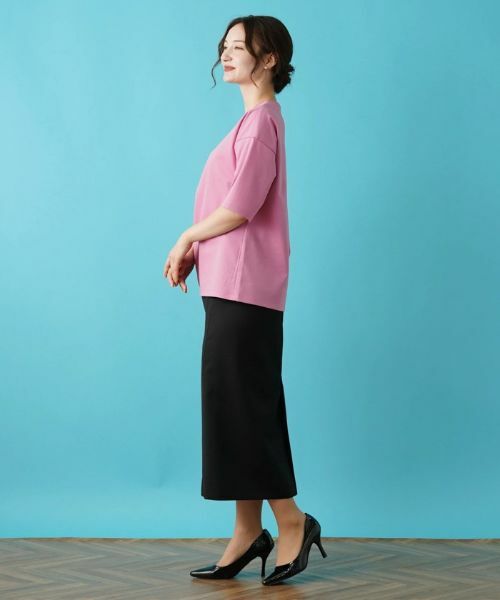 Leilian / レリアン カットソー | サイドタックアシメカットソー | 詳細15