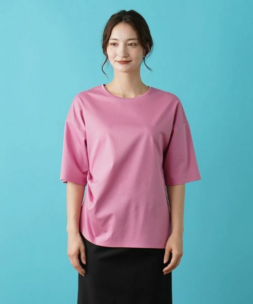 Leilian / レリアン カットソー | サイドタックアシメカットソー | 詳細17