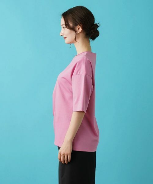 Leilian / レリアン カットソー | サイドタックアシメカットソー | 詳細18