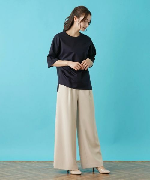 Leilian / レリアン カットソー | サイドタックアシメカットソー | 詳細4