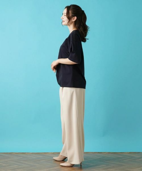 Leilian / レリアン カットソー | サイドタックアシメカットソー | 詳細5