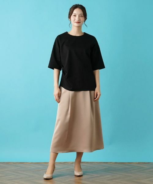 Leilian / レリアン カットソー | サイドタックアシメカットソー | 詳細7