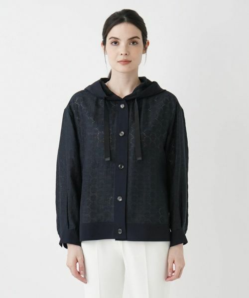 Leilian / レリアン その他アウター | レースフーディージャケット | 詳細4