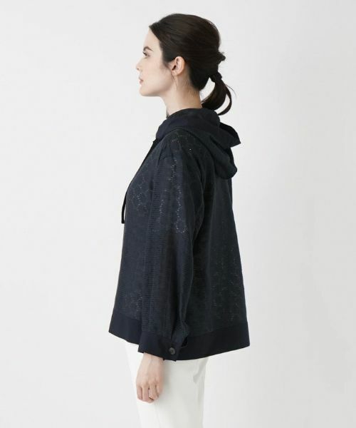 Leilian / レリアン その他アウター | レースフーディージャケット | 詳細5