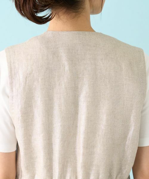 Leilian / レリアン テーラードジャケット | 箔プリントベスト【ROCHAS Premiere】 | 詳細11