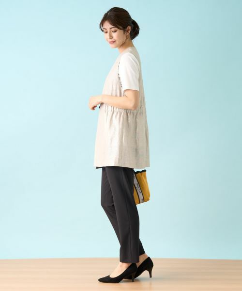 Leilian / レリアン テーラードジャケット | 箔プリントベスト【ROCHAS Premiere】 | 詳細20