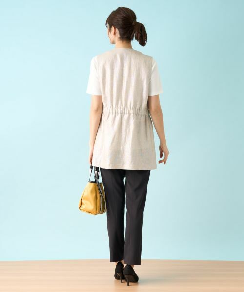 Leilian / レリアン テーラードジャケット | 箔プリントベスト【ROCHAS Premiere】 | 詳細21