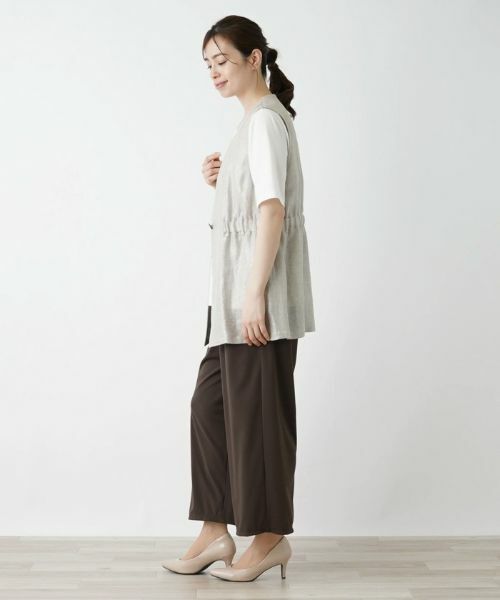 Leilian / レリアン テーラードジャケット | 箔プリントベスト【ROCHAS Premiere】 | 詳細24