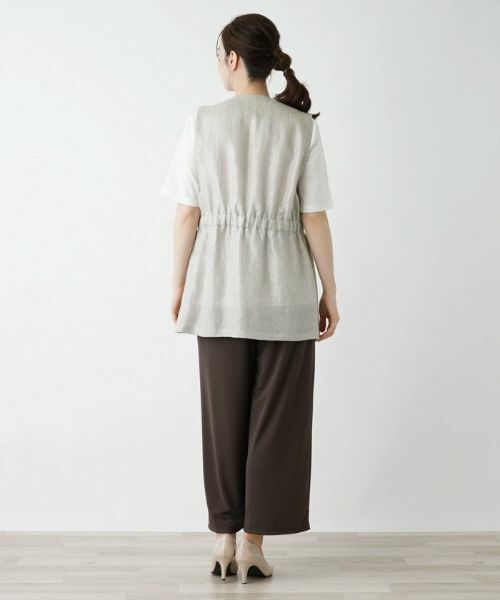 Leilian / レリアン テーラードジャケット | 箔プリントベスト【ROCHAS Premiere】 | 詳細25