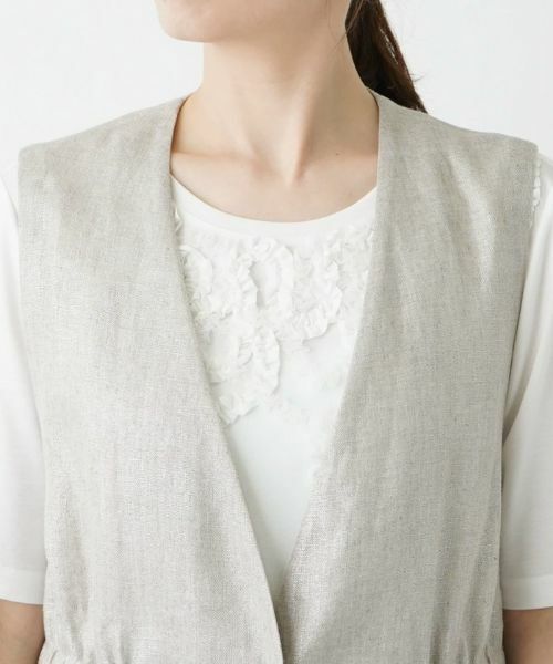 Leilian / レリアン テーラードジャケット | 箔プリントベスト【ROCHAS Premiere】 | 詳細29