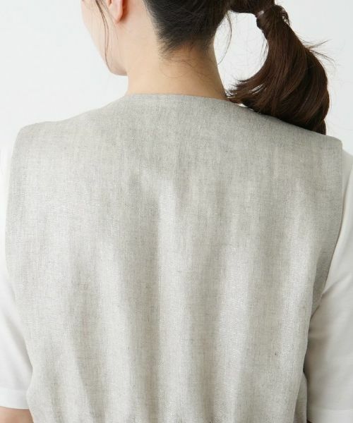 Leilian / レリアン テーラードジャケット | 箔プリントベスト【ROCHAS Premiere】 | 詳細30