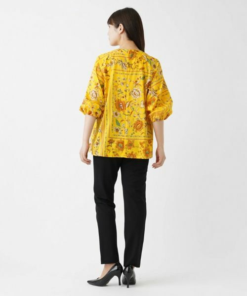 Leilian / レリアン シャツ・ブラウス | 花柄パネルプリントブラウス【ROCHAS Premiere】 | 詳細3