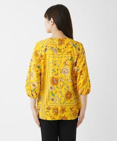 Leilian / レリアン シャツ・ブラウス | 花柄パネルプリントブラウス【ROCHAS Premiere】 | 詳細6