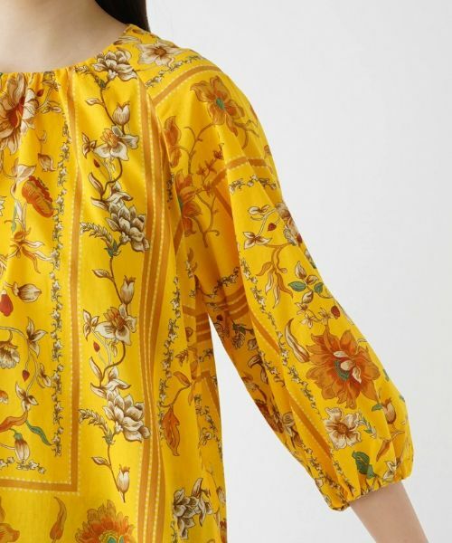 Leilian / レリアン シャツ・ブラウス | 花柄パネルプリントブラウス【ROCHAS Premiere】 | 詳細9