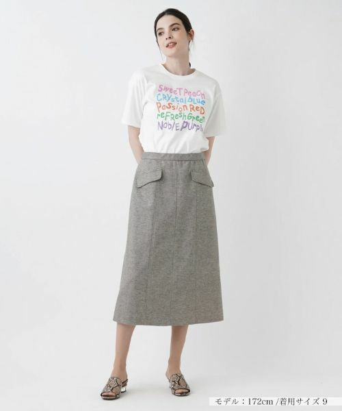 Leilian / レリアン ミニ・ひざ丈スカート | Aラインスカート | 詳細1