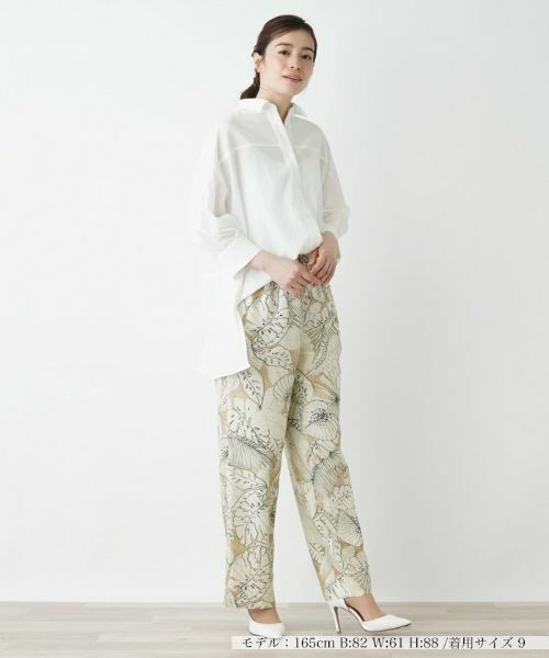 Leilian / レリアン その他パンツ | リーフプリントイージーパンツ | 詳細1