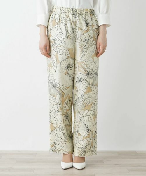 Leilian / レリアン その他パンツ | リーフプリントイージーパンツ | 詳細4
