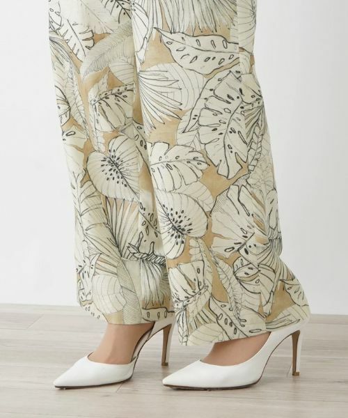 Leilian / レリアン その他パンツ | リーフプリントイージーパンツ | 詳細9