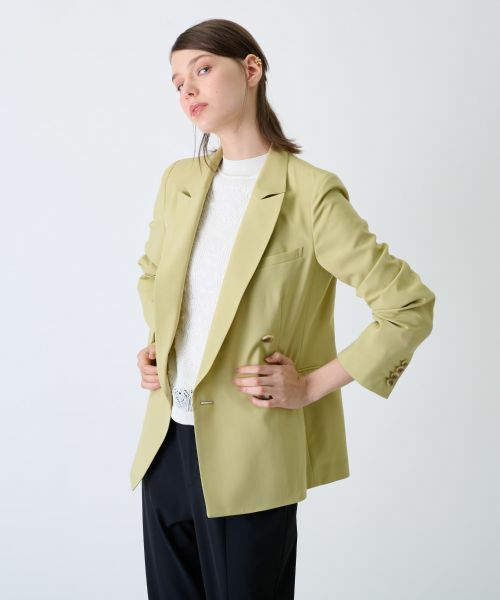 Leilian / レリアン テーラードジャケット | ダブルジャケット | 詳細3