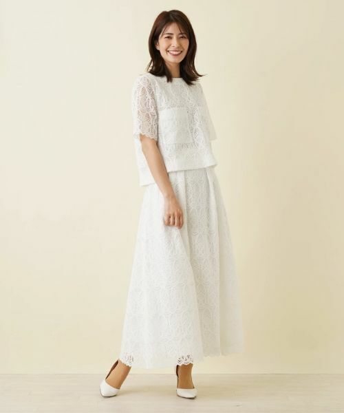 Leilian / レリアン シャツ・ブラウス | 総レース半袖ブラウス | 詳細12