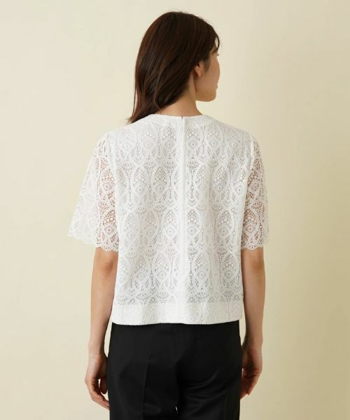 Leilian / レリアン シャツ・ブラウス | 総レース半袖ブラウス | 詳細15
