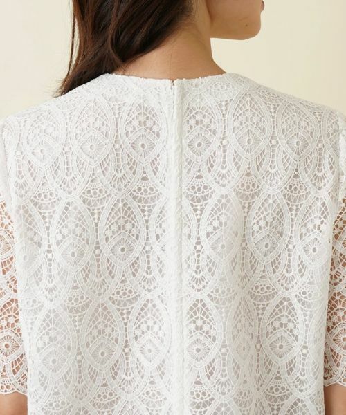 Leilian / レリアン シャツ・ブラウス | 総レース半袖ブラウス | 詳細17