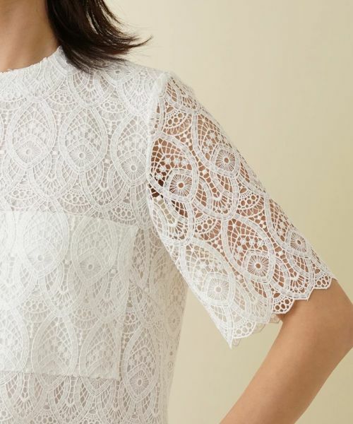 Leilian / レリアン シャツ・ブラウス | 総レース半袖ブラウス | 詳細18