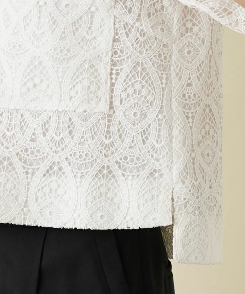 Leilian / レリアン シャツ・ブラウス | 総レース半袖ブラウス | 詳細20