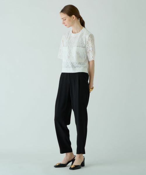 Leilian / レリアン シャツ・ブラウス | 総レース半袖ブラウス | 詳細6