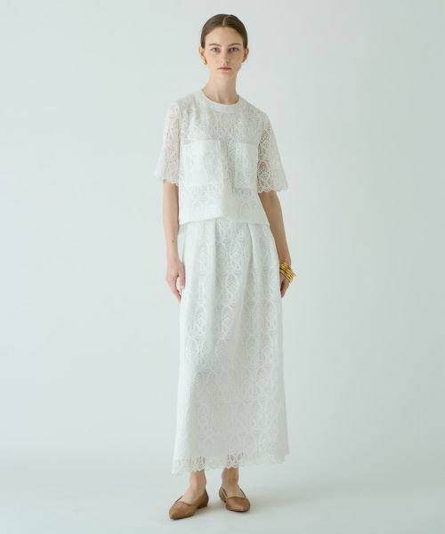 Leilian / レリアン シャツ・ブラウス | 総レース半袖ブラウス | 詳細7