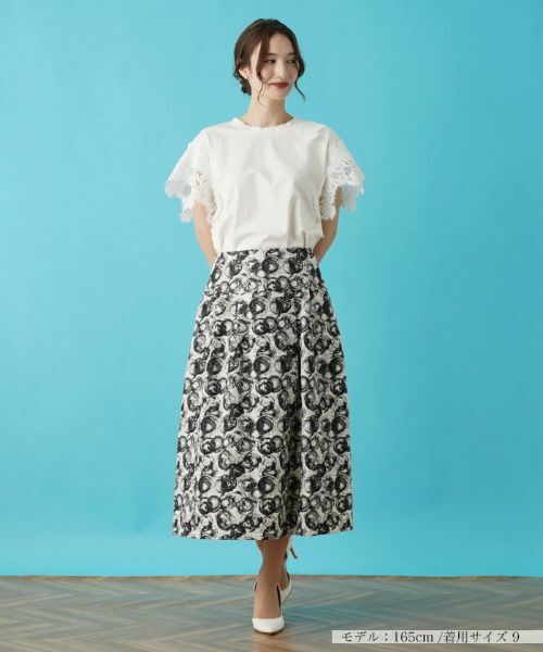 Leilian / レリアン ミニ・ひざ丈スカート | フレアスカート | 詳細5