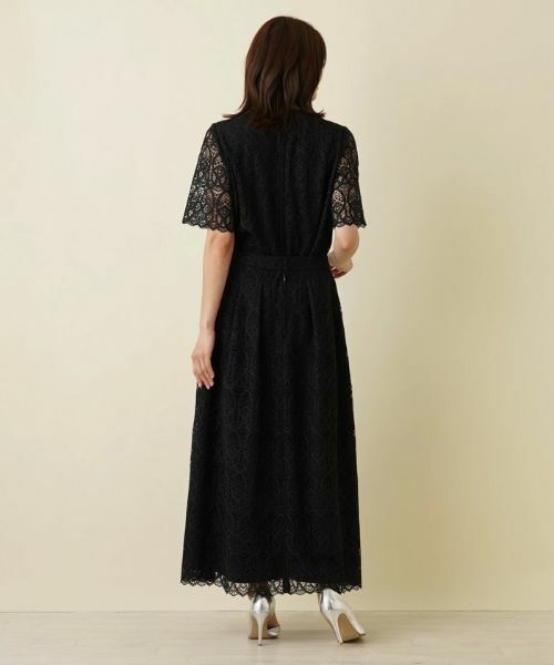 Leilian / レリアン ミニ・ひざ丈スカート | レースロングフレアスカート | 詳細10