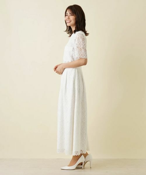 Leilian / レリアン ミニ・ひざ丈スカート | レースロングフレアスカート | 詳細4