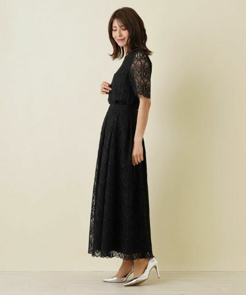 Leilian / レリアン ミニ・ひざ丈スカート | レースロングフレアスカート | 詳細9