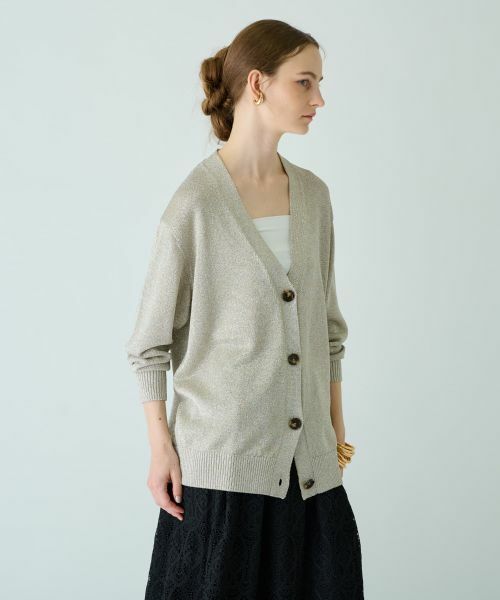 Leilian / レリアン カーディガン・ボレロ | Vネックカーディガン【Leilian WHITE LABEL】 | 詳細2