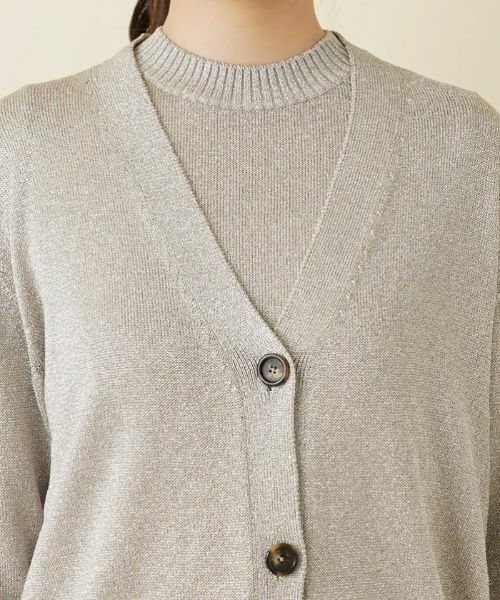 Leilian / レリアン カーディガン・ボレロ | Vネックカーディガン【Leilian WHITE LABEL】 | 詳細26