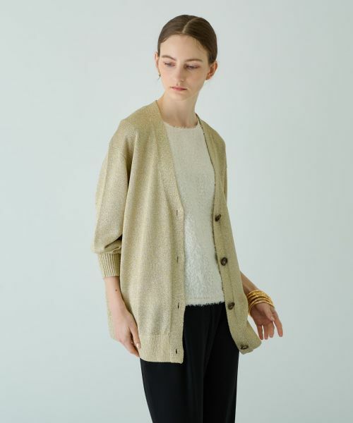 Leilian / レリアン カーディガン・ボレロ | Vネックカーディガン【Leilian WHITE LABEL】 | 詳細7