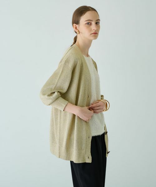 Leilian / レリアン カーディガン・ボレロ | Vネックカーディガン【Leilian WHITE LABEL】 | 詳細8