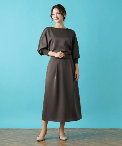 Leilian / レリアン ミニ・ひざ丈スカート | 【店舗人気】【セットアップ対応商品】フレアスカート | 詳細18