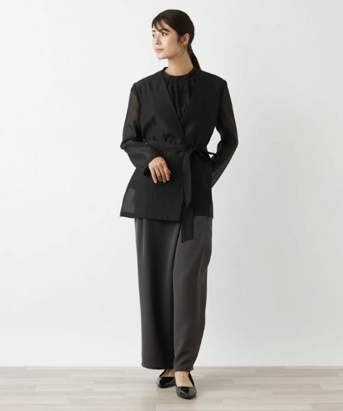 Leilian / レリアン テーラードジャケット | 【きれいめ】洗えるジャケット【Leilian WHITE LABEL】 | 詳細10